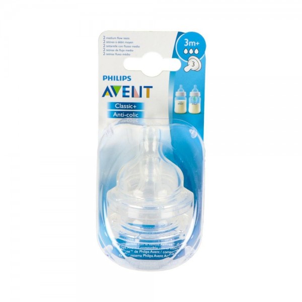 Tetina Avent Sil 3Ag F-Med 2U 1649