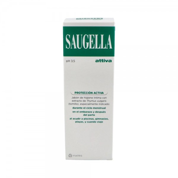 Saugella Attiva J. Íntimo Ext.Tomillo 250 Ml Verde
