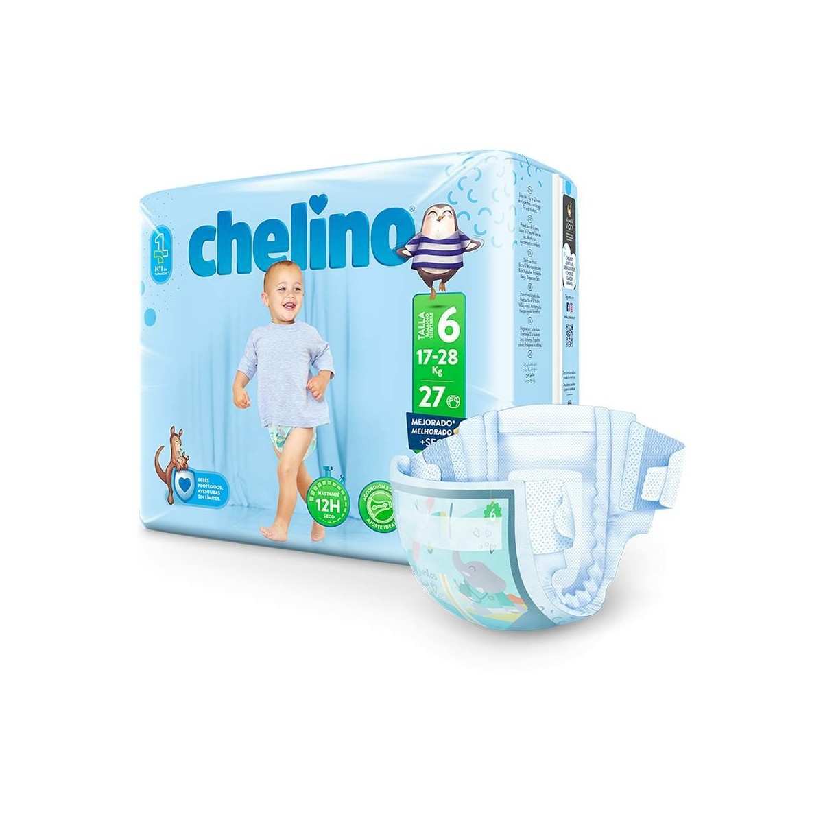 Chelino Pañal T-6 Junior. De 17 A 28 Kg. Bsa....