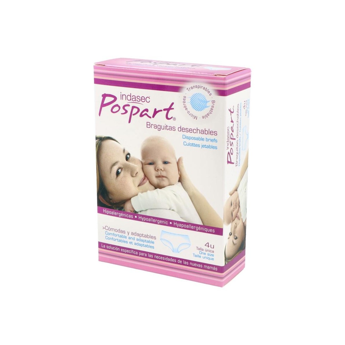 Indasec Pospart® Braguitas Desechables Talla...