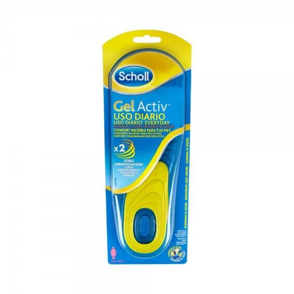 Plantillas Scholl Gel Activ Uso Diario Mujer
