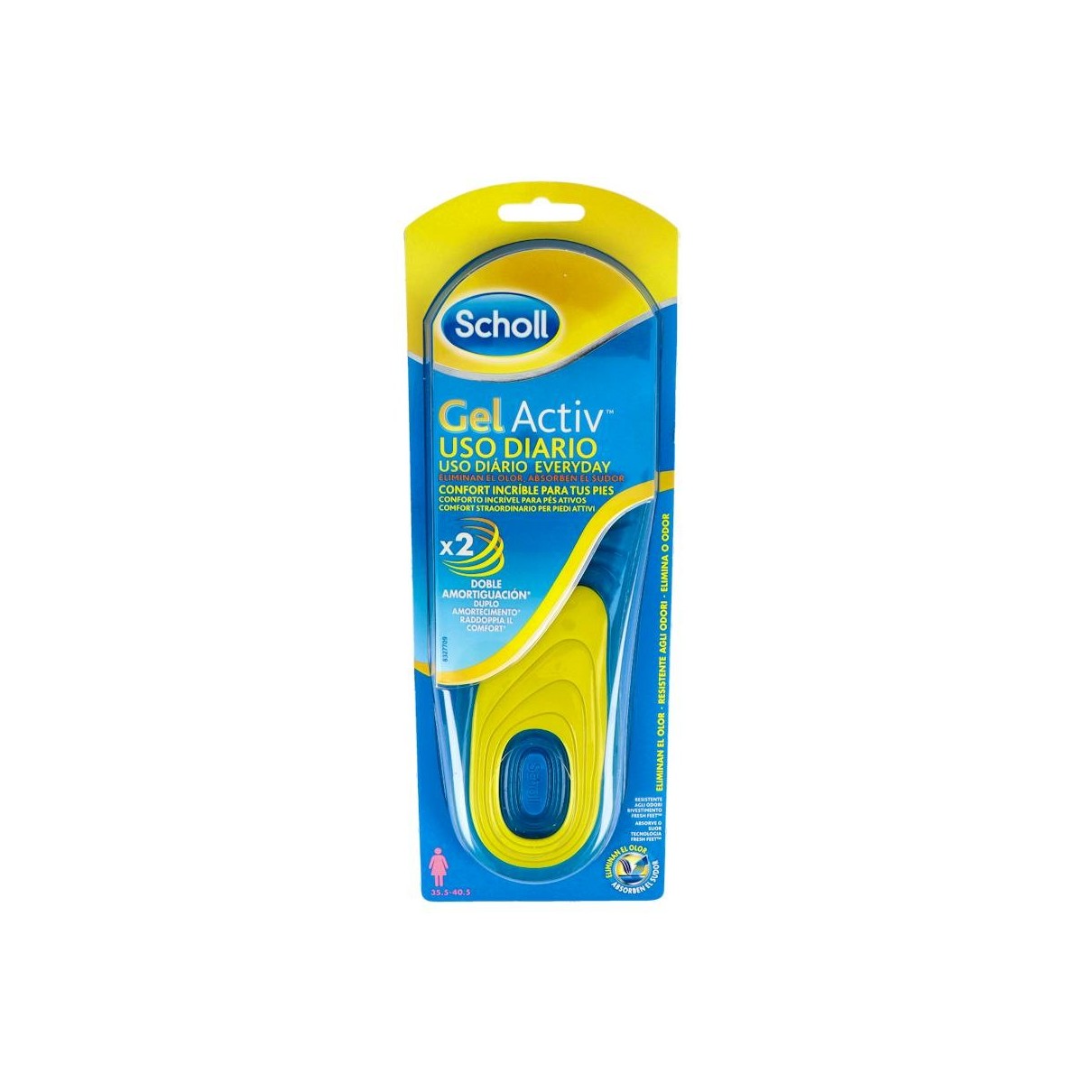 Plantillas Scholl Gel Activ Uso Diario Mujer
