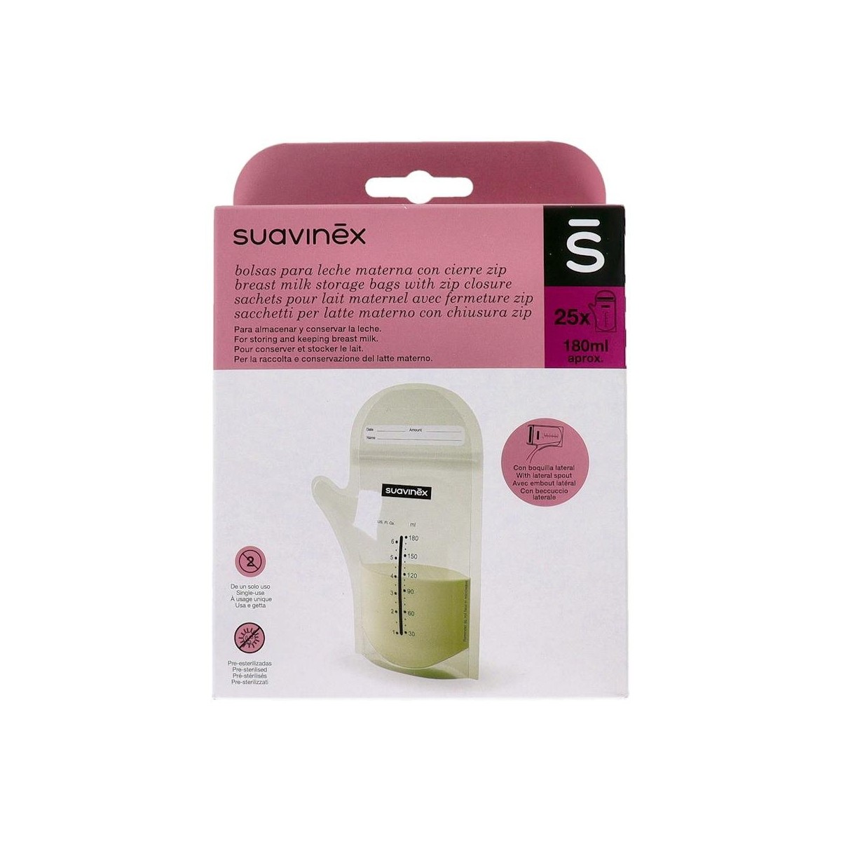 Bolsas Suavinex Leche Materna 25 U