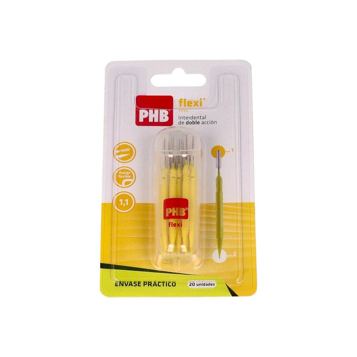 Cepillo Interdental Phb Flexi Fino 1,1 Amarillo...
