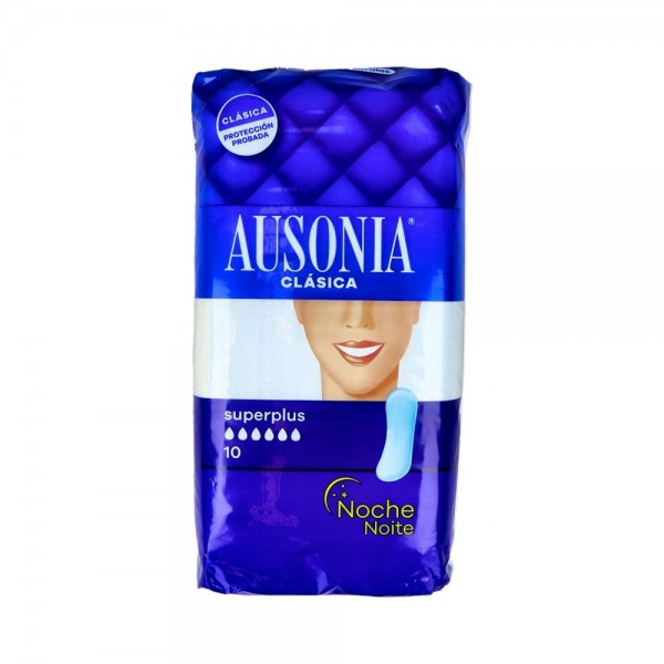 Compresa Hig Ausonia Noche Superplus 10 U