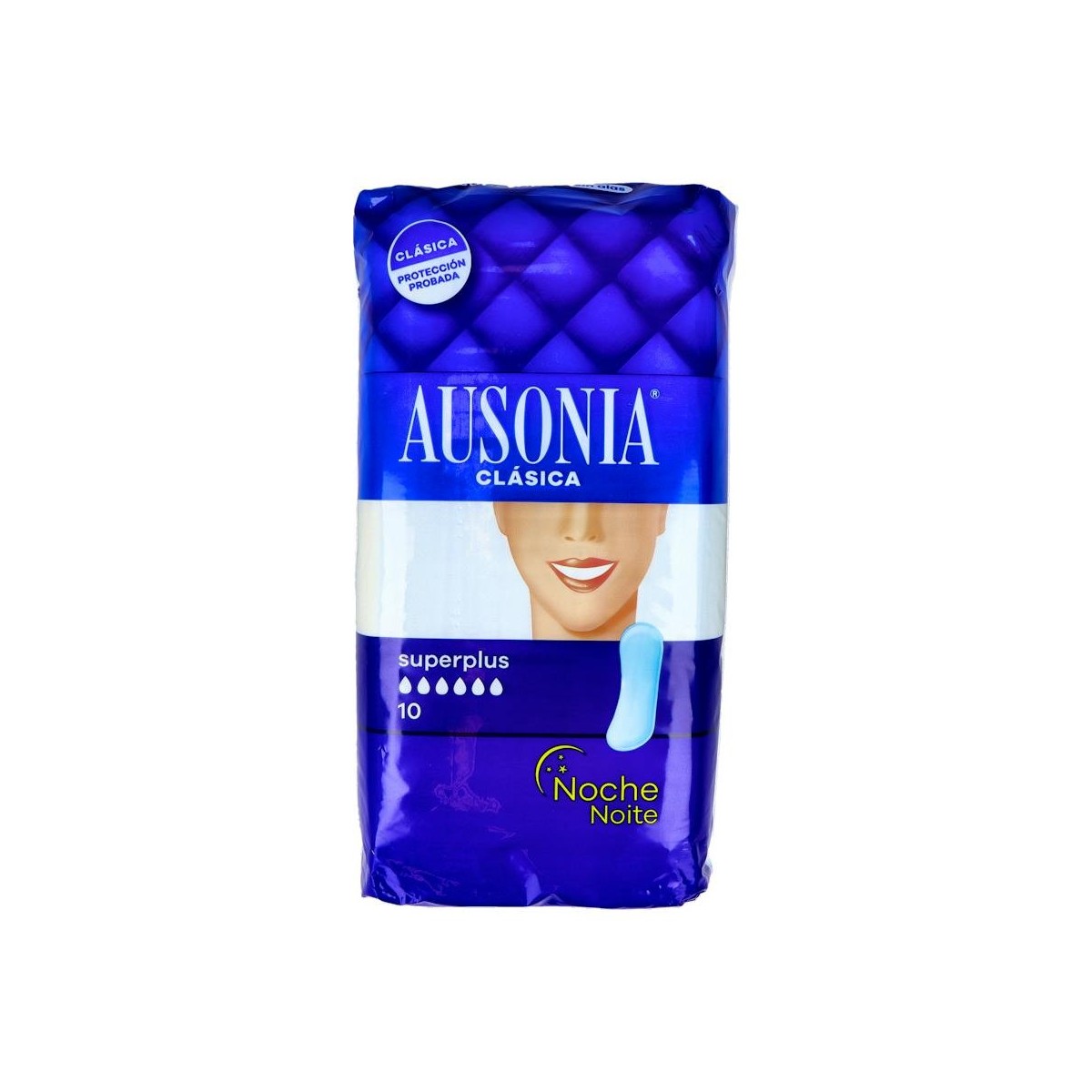 Compresa Hig Ausonia Noche Superplus 10 U