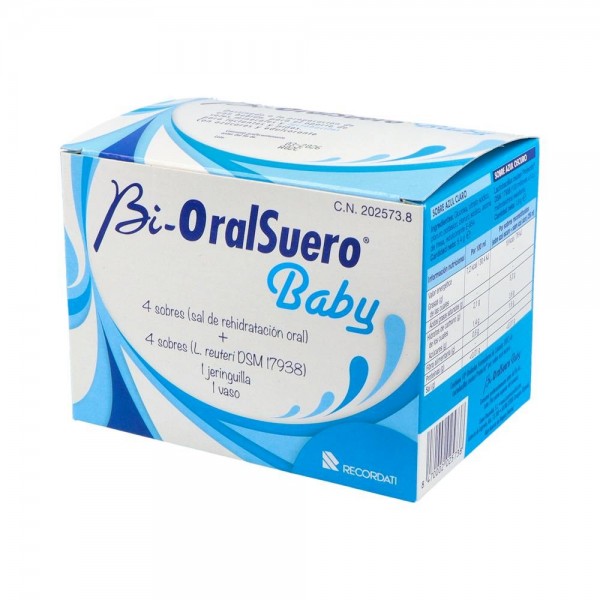 Bioralsuero Baby 4+4 Sobres + Vaso Dosificador + Jeringa