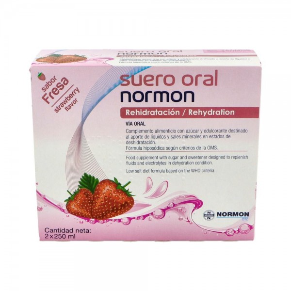 Suero Oral Normon Fresa 2 Bricksx250 Ml