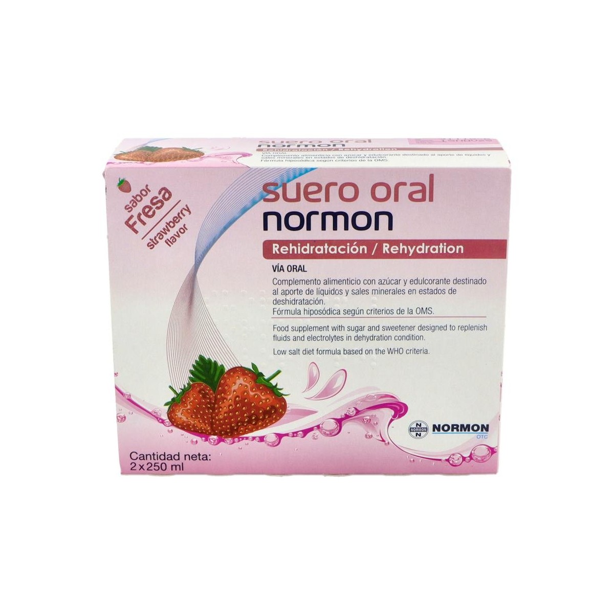 Suero Oral Normon Fresa 2 Bricksx250 Ml