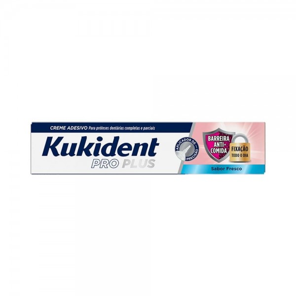 Kukident Pro Plus Barrera Anticomida Sabor Fresco 40G