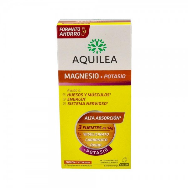 Aquilea Magnesio+ Potasio Duplo 28 Comp Eferv