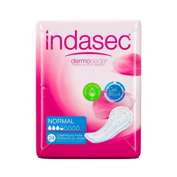 Indasec Dermoseda Normal Bolsa 24 Compresas