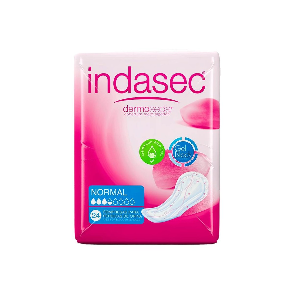 Indasec Dermoseda Normal Bolsa 24 Compresas
