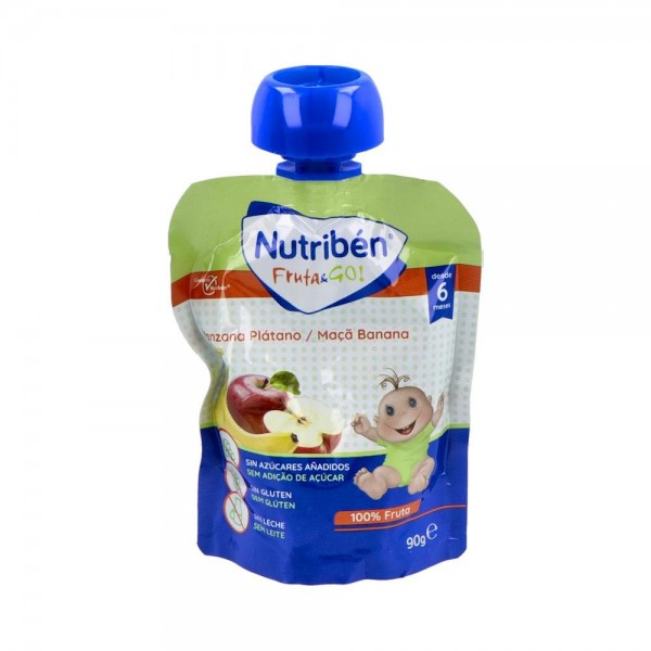 Nutriben Fruta And Go !Manzana-Platano 90G