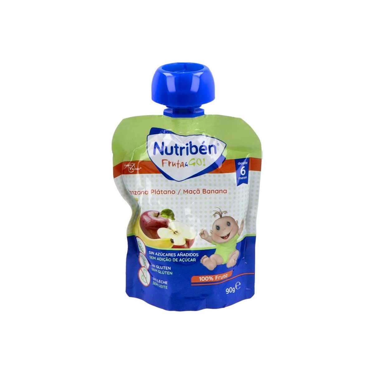 Nutriben Fruta And Go !Manzana-Platano 90G