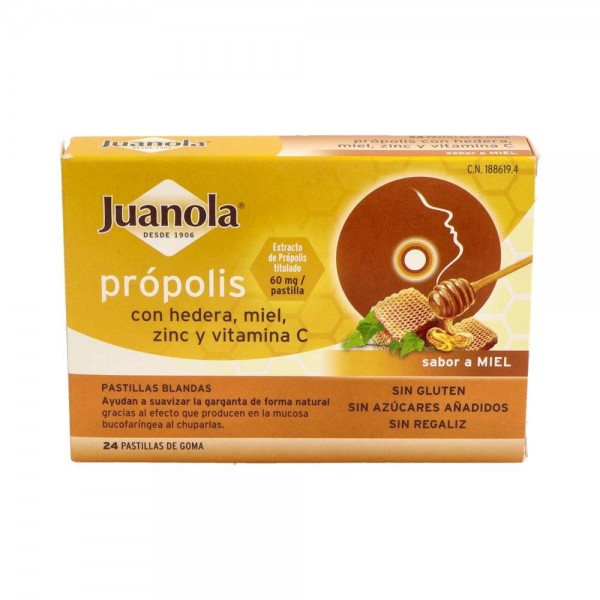 Past Juanola Propolis Hiedra Miel 48 Gr