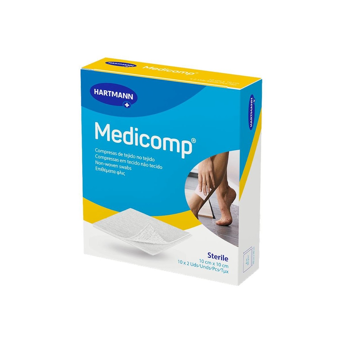 Medicomp gasa estéril 10x10 cm 20 uds