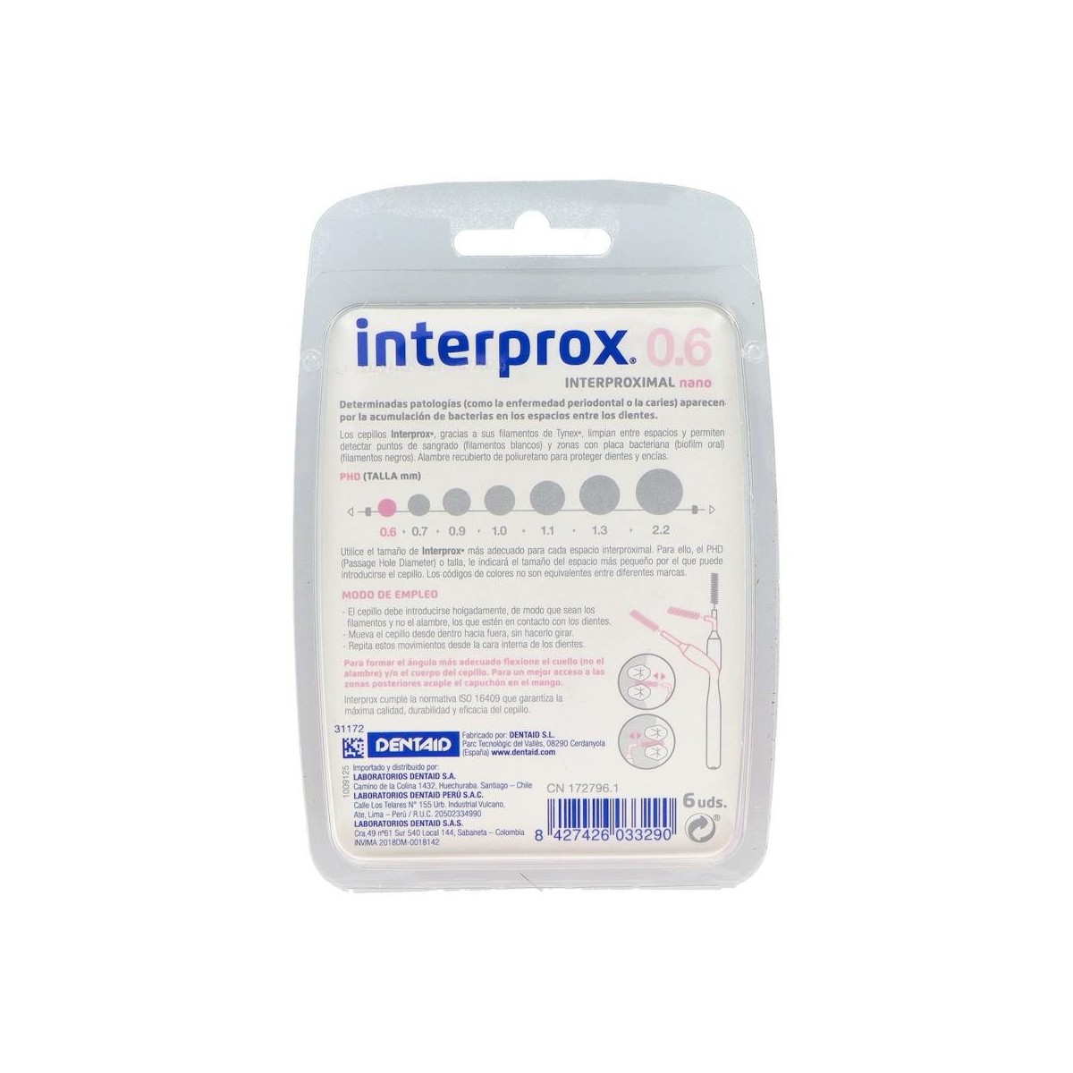 Cepillo Interdental Interprox 4G Nano Recto...
