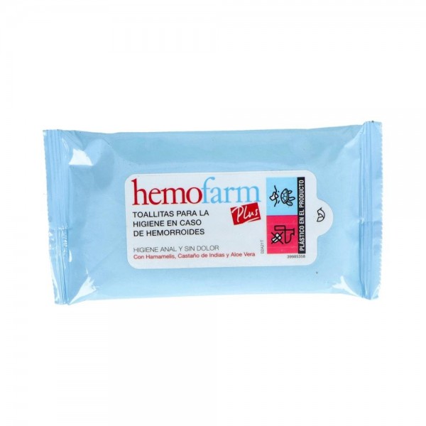 Toallitas Hemofarm Plus Sobre 20 U