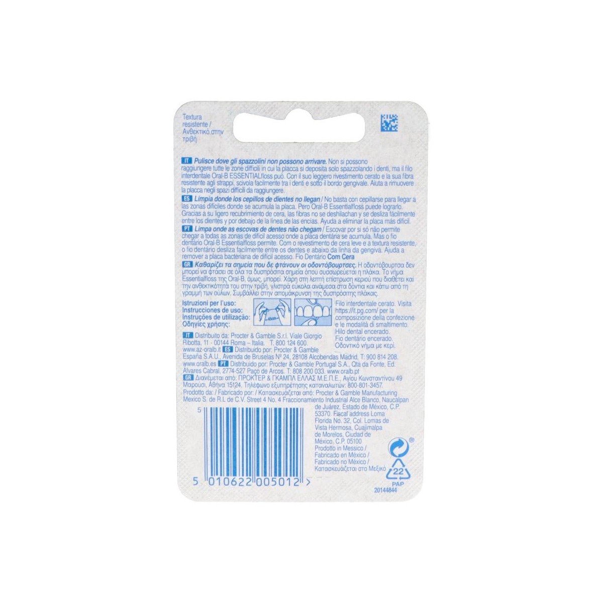 Oral-B Essencial Floss Cera/Menta 50 Mt