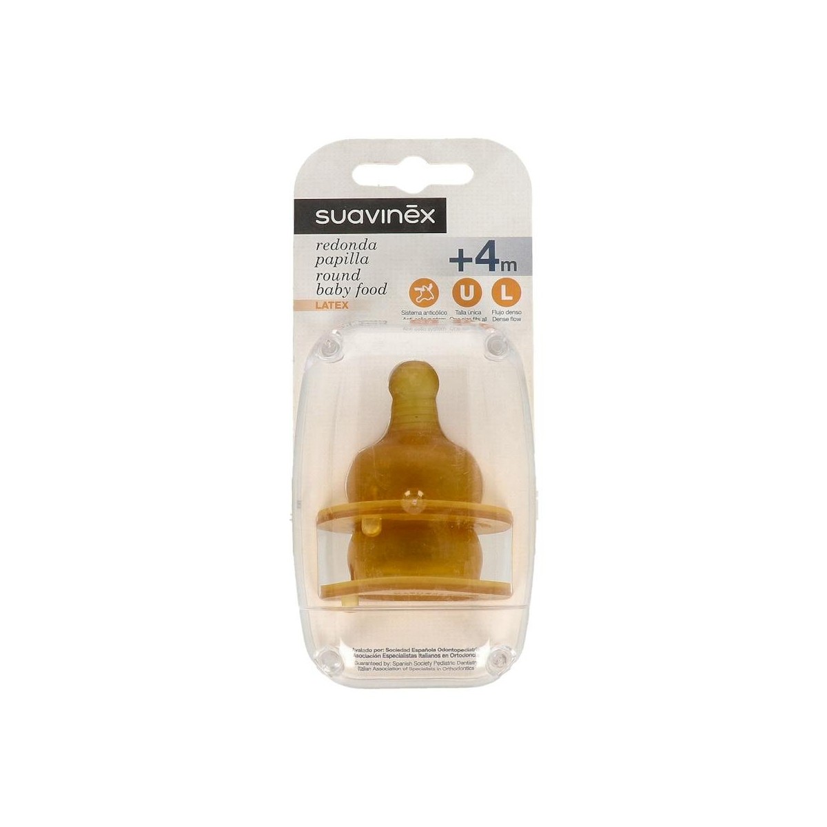 Tetina Suavinex Papilla Boca Ancha Latex +4 2U