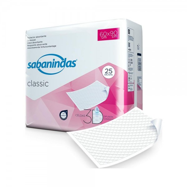 Sabanindas Classic Protector Absorbente Maxi 60 X 90 Cm.