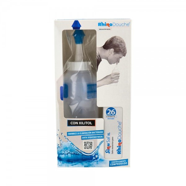 Rhinodouche Irrigador Nasal 500 Ml+ Sinusal Xl + 26 Sobres