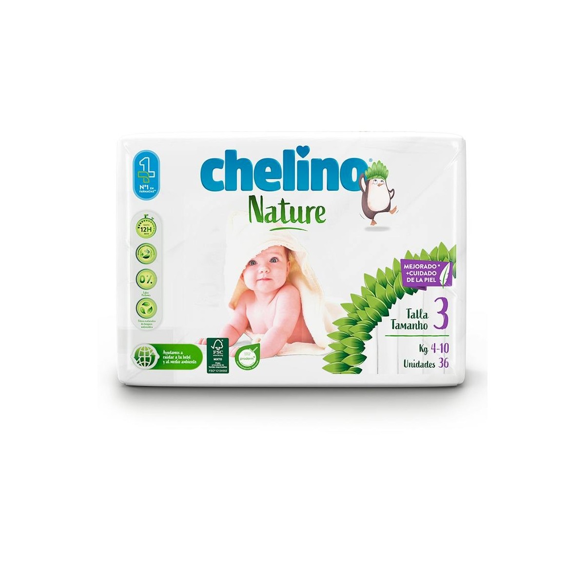 Chelino Nature T-3. De 4 A 10 Kg. Bsa. 36 U.