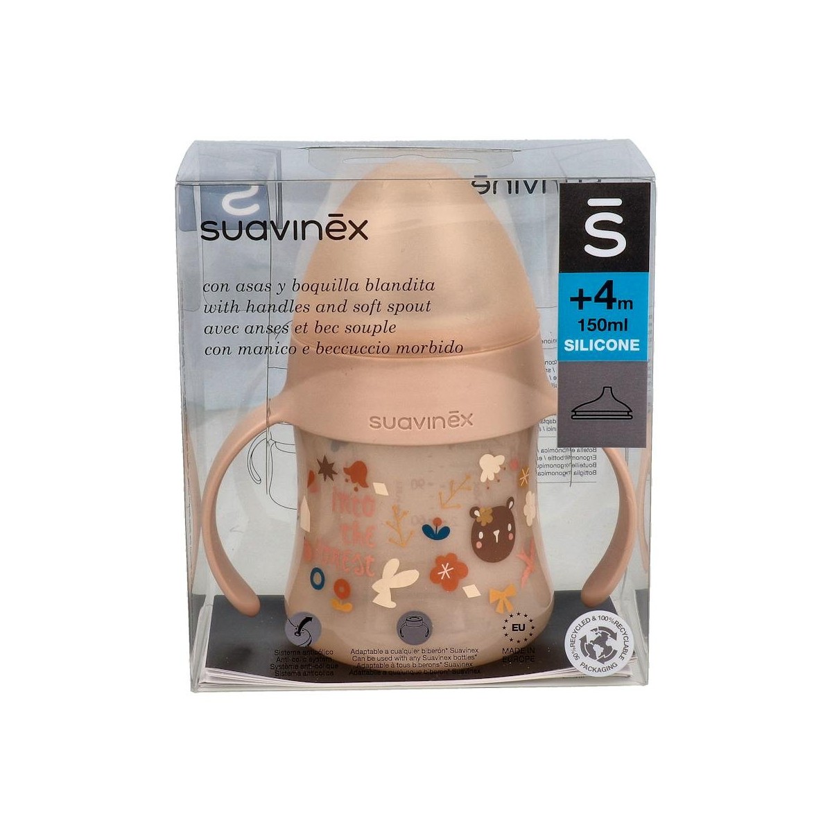 Biberon Suavinex Entrena Asas Colores Silicona...