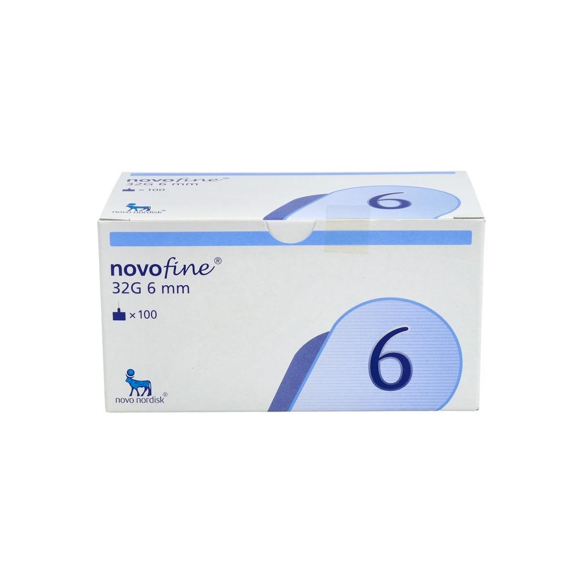 Aguja Novofine Pluma Est 32G 23-6 Mm Cono Azul...