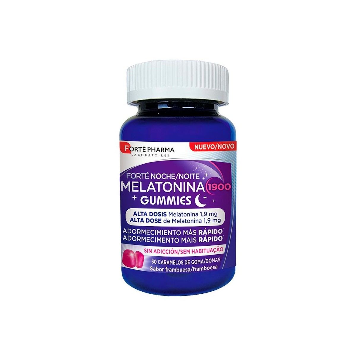 Forte Noche Melatonina Gummies 30 Cara Goma...